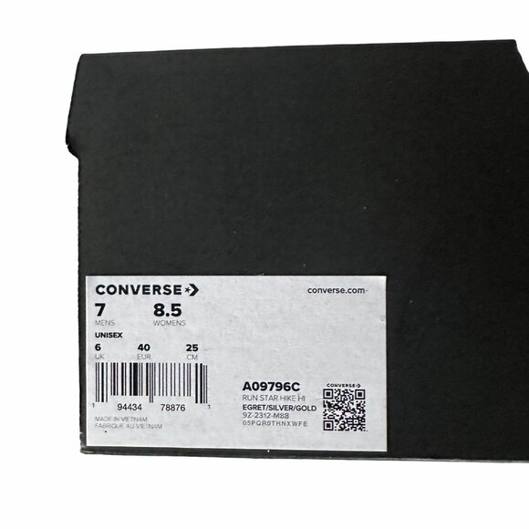 ⭐Converse Run Star Hike Hi Platform 8.5 Women Shoes Beige Purple Sneaker A09796C - Picture 8 of 12